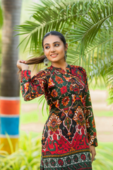 Printed Asymmetric Top With Palazzo Set
