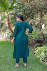 Modal Designer Co-ord Set With V-Neckline